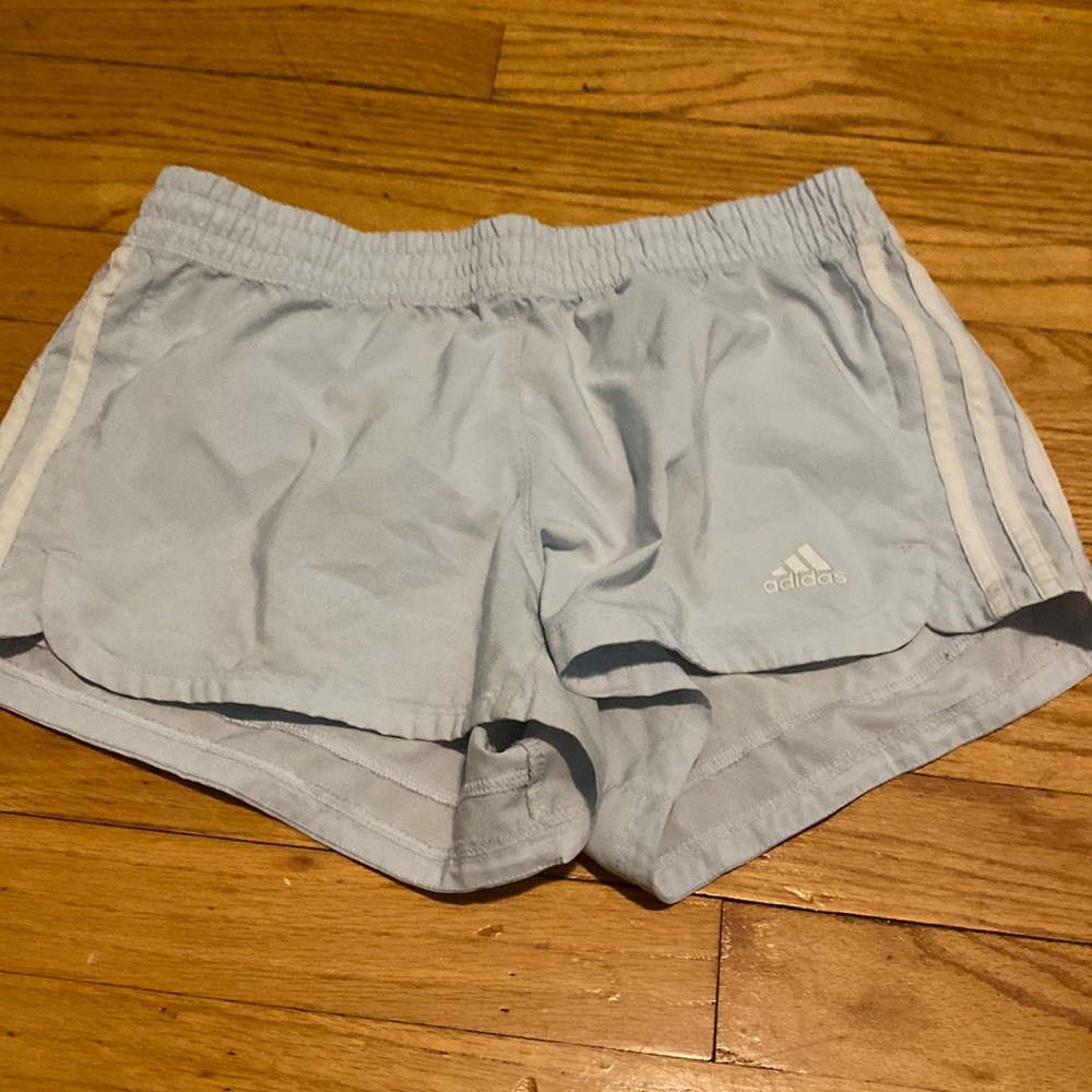 Blue Adidas shorts
